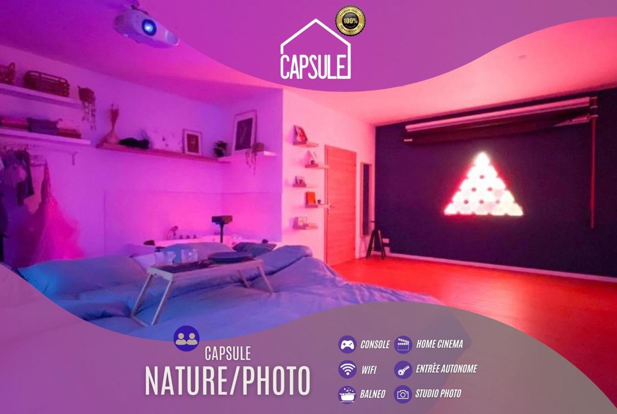 Capsule Nature & Photos - Jacuzzi - Netflix & Home Cinema - Ps5 & Jeu Thun-Saint-Martin エクステリア 写真